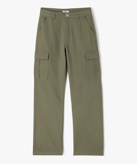 Pantalon cargo coupe straight à taille ajustable fille vue1 - GEMO 4G FILLE - GEMO