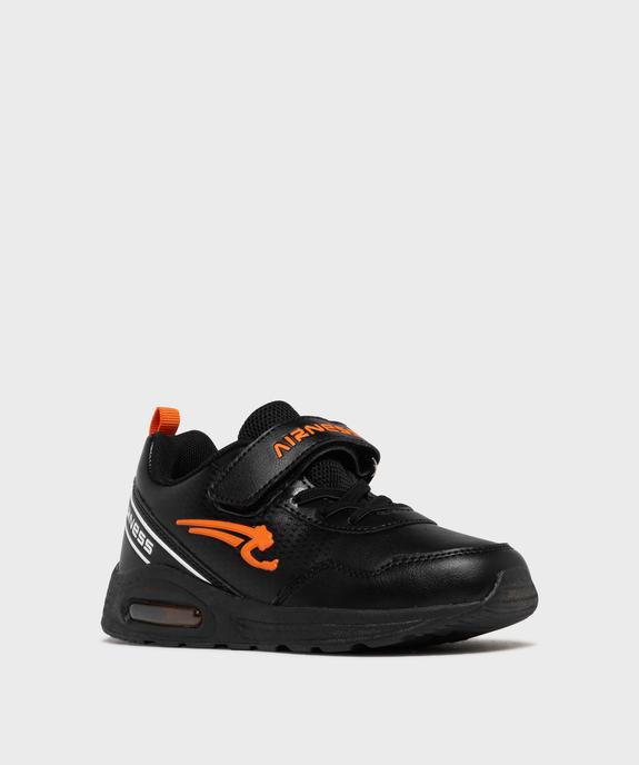 Baskets à scratch avec semelle à bulle d’air garçon - Airness vue2 - AIRNESS - GEMO