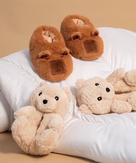 Chaussons en volume tête d'ours fille vue7 - GEMO (ENFANT) - GEMO