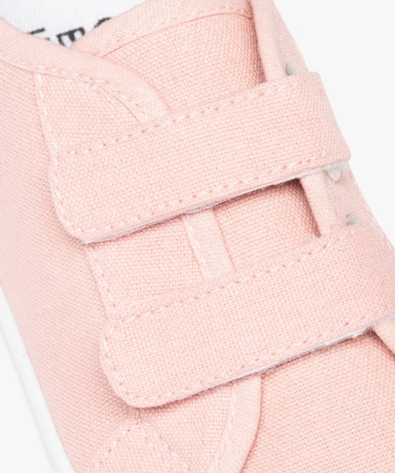 Baskets fille en toile unie  fermeture scratch vue6 - GEMO (ENFANT) - GEMO