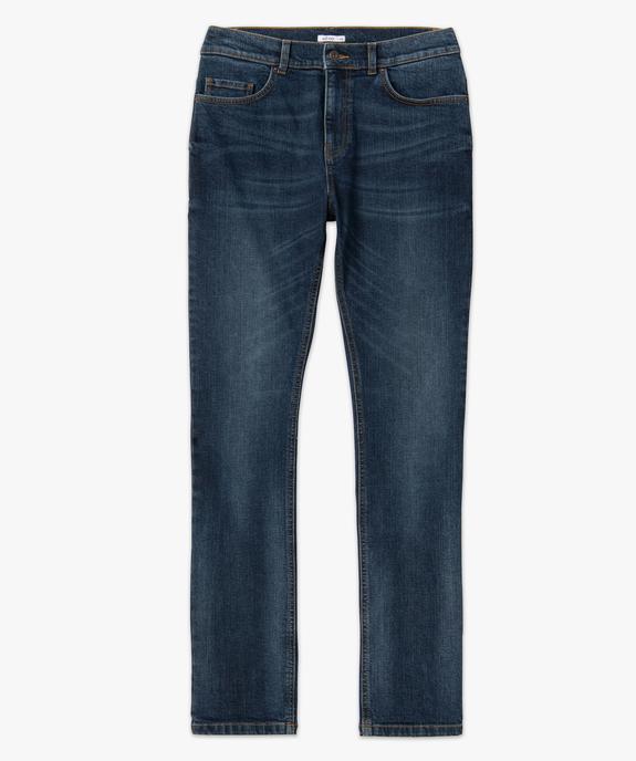 Jean homme coupe straight denim délavé vue4 - GEMO (HOMME) - GEMO