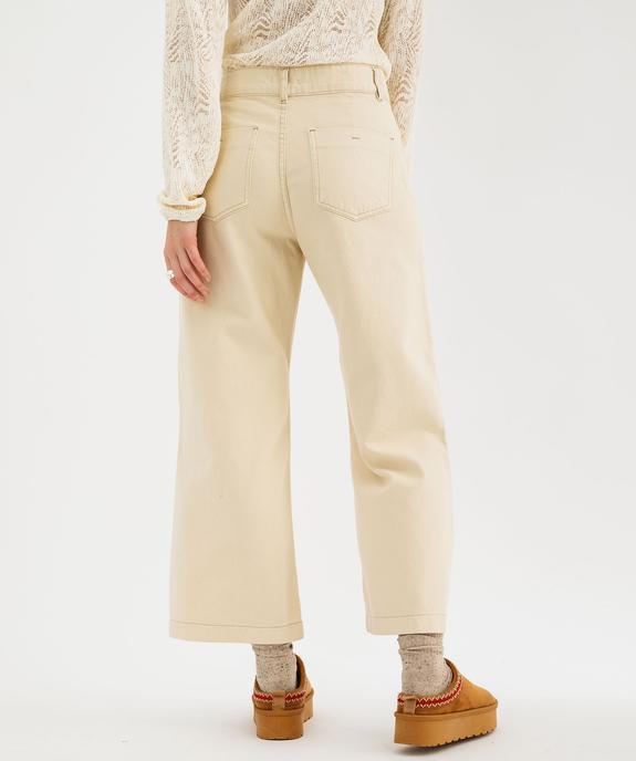 Jean large cropped femme vue4 - GEMO(FEMME PAP) - GEMO
