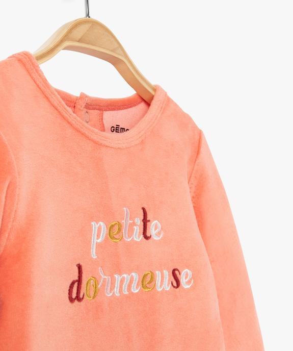 Pyjama bimatière dépareillé bébé fille vue2 - GEMO(BB COUCHE) - GEMO
