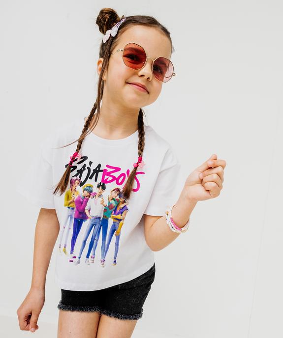 Tee-shirt manches courtes avec motif Saja Boys fille - K-pop Demon Hunters vue1 - KPOP DEMON HUNTERS - GEMO