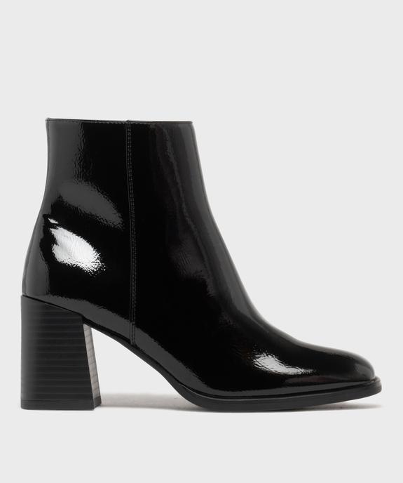 Boots à talon large et bout carré femme vue8 - FOLLOW ME - GEMO