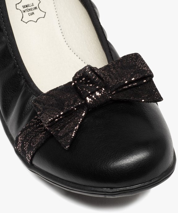 Ballerines femme confort unies avec nœud décoratif vue6 - GEMO (CONFORT) - GEMO