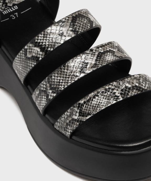 Sandales multibrides à semelle plateforme femme vue6 - 5 MILES - GEMO