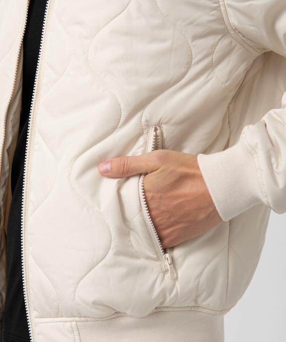 Doudoune homme matelassée et déperlant avec surpiqûres fantaisie vue2 - GEMO (HOMME) - GEMO