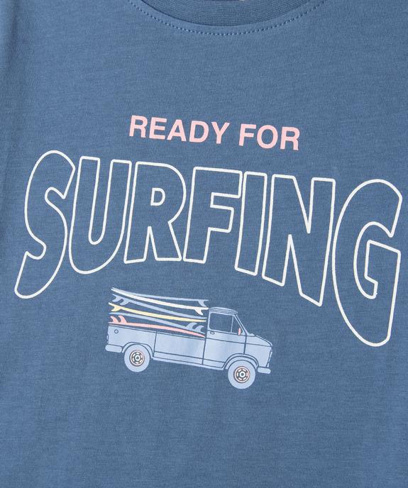 Pyjashort bicolore à motif surf garçon vue2 - GEMO 4G GARCON - GEMO