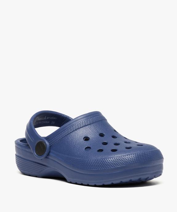 Sabots garçon unis avec perforations vue2 - GEMO (ENFANT) - GEMO