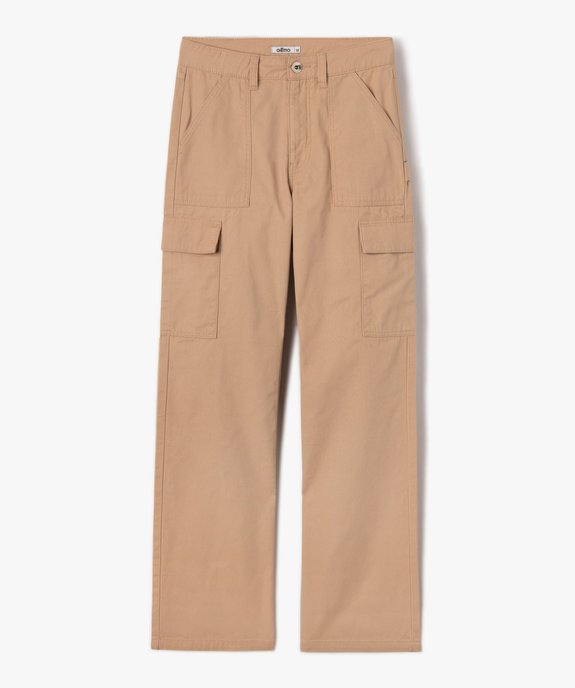 Pantalon fille coupe baggy multipoches vue1 - GEMO 4G FILLE - GEMO