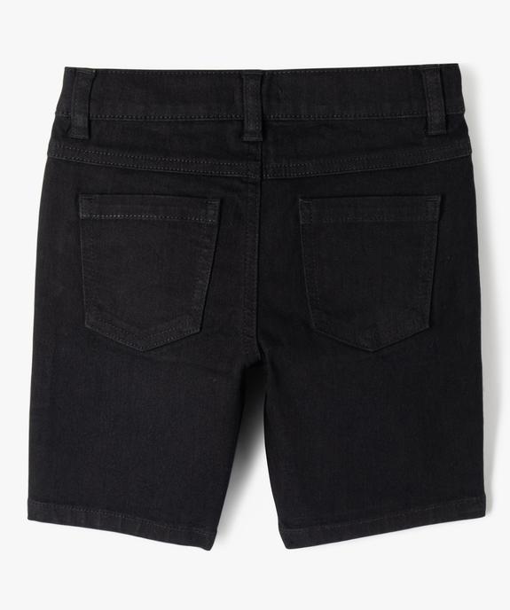 Bermuda en jean stretch coupe Regular garçon vue3 - GEMO (ENFANT) - GEMO