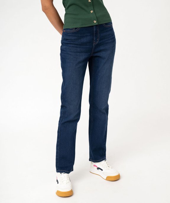 Jean Regular taille haute femme - Longueur L26 vue2 - GEMO(FEMME PAP) - GEMO
