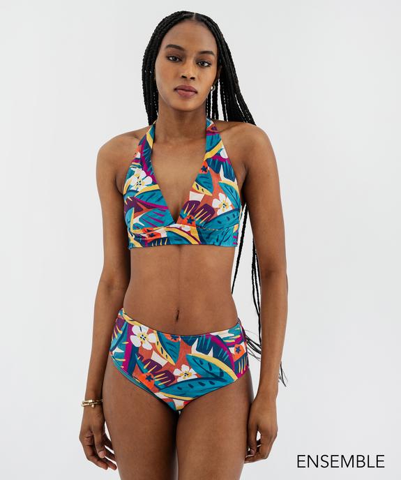 Ensemble de maillot de bain deux pièces fleuri pour femme - GEMO