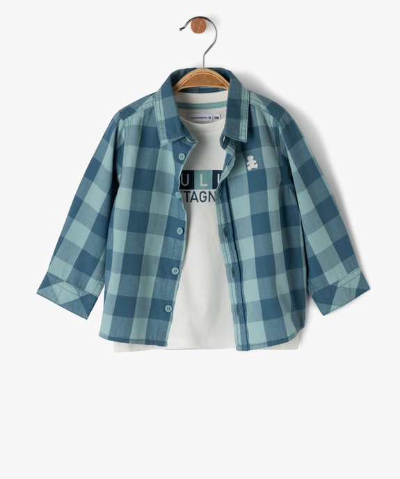 Ensemble 2 pièces chemise et tee-shirt bébé garçon - LuluCastagnette vue2 - LULUCASTAGNETTE - GEMO