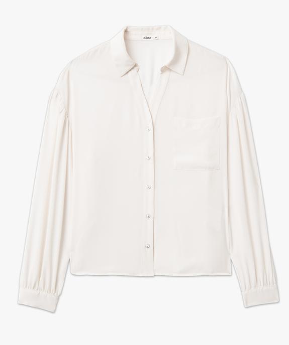 Chemise manches longues fluide femme vue4 - GEMO 4G FEMME - GEMO