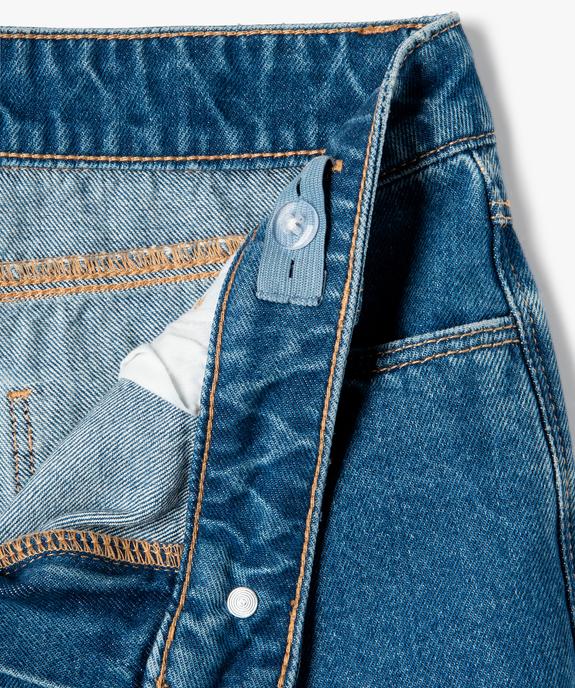 Short en jean fille bicolore à taille haute vue3 - GEMO (JUNIOR) - GEMO