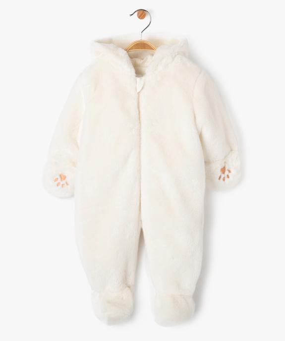 Combinaison pilote surpyjama en maille peluche bébé  vue2 - GEMO(BB COUCHE) - GEMO