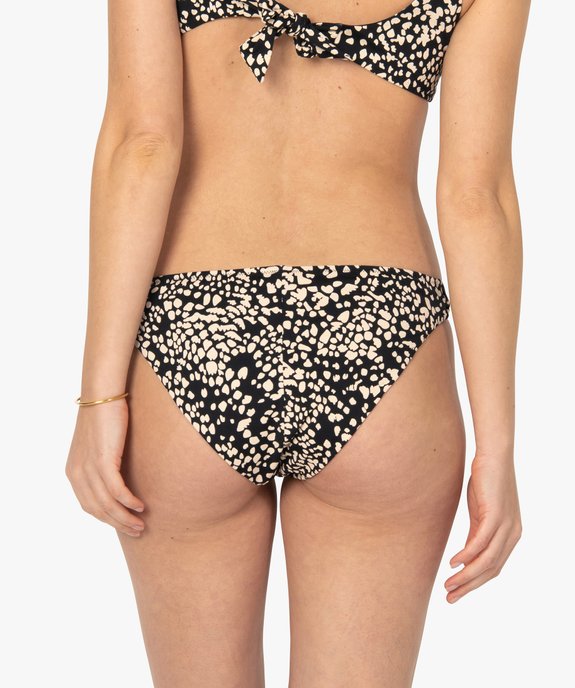 Bas de maillot de bain femme imprimé forme slip vue2 - GEMO (PLAGE) - GEMO