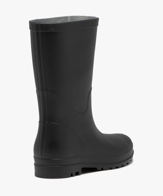 Bottes de pluie femme unies à semelle crantée vue4 - GEMO (EQUIPT) - GEMO