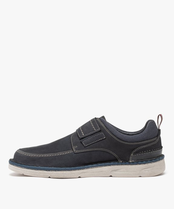 Derbies à scratch dessus cuir suédé homme - Pierre Cardin vue3 - PIERRE CARDIN CONFORT - GEMO