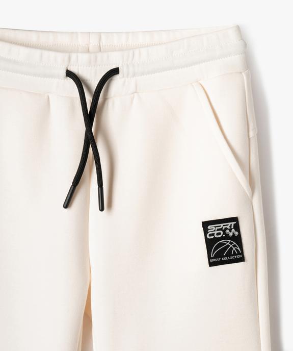 Bermuda en maille douce et extensible à taille élastiquée garçon vue2 - GEMO (ENFANT) - GEMO