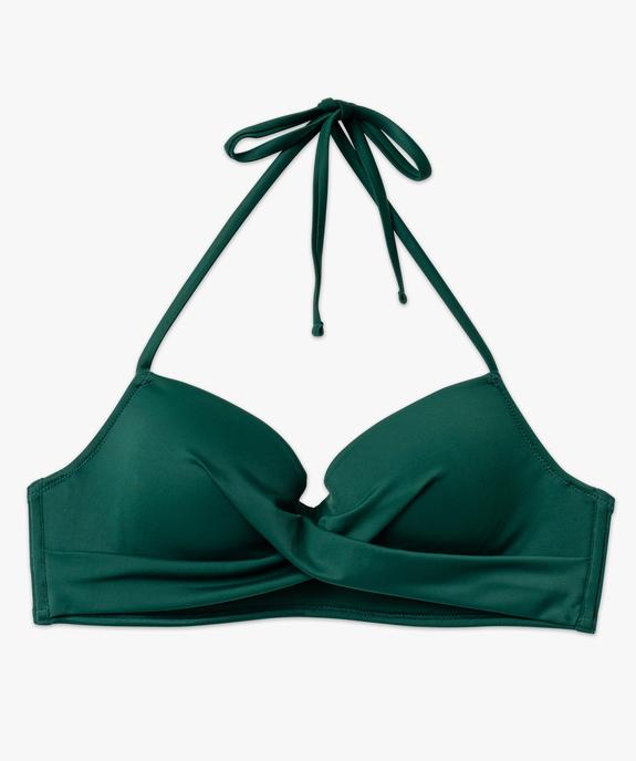 Haut de maillot de bain corbeille effet drapé femme vue4 - GEMO (PLAGE) - GEMO
