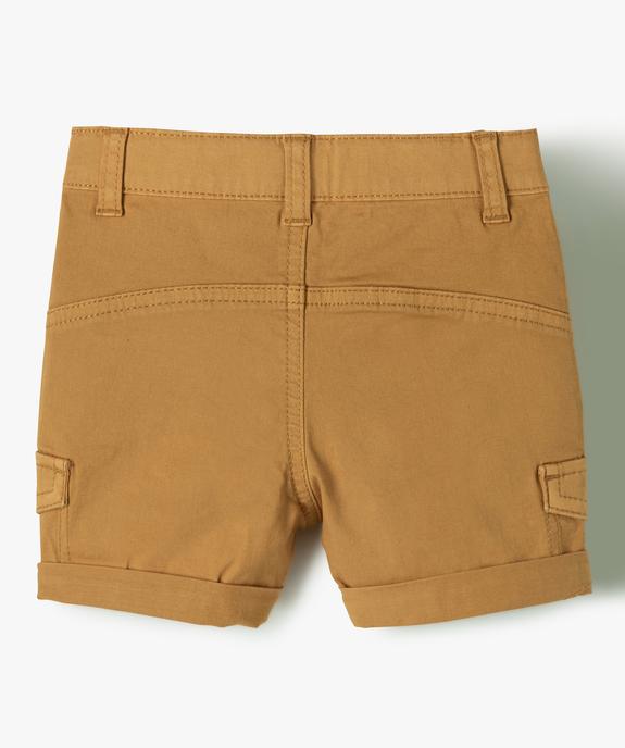 Short bébé garçon extensible look baroudeur vue4 - GEMO(BEBE DEBT) - GEMO