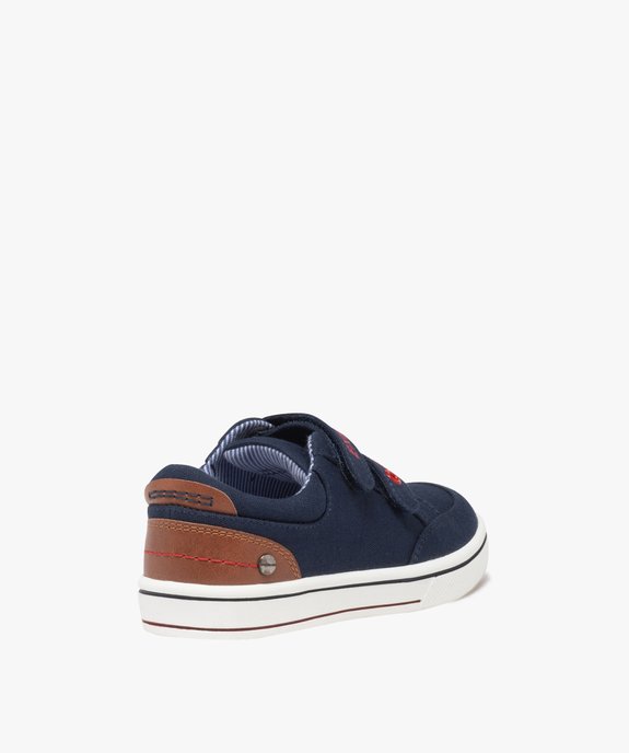 Baskets garçon en toile denim à double scratch et contrefort fantaisie vue5 - BUGGY GEMO FOR GOOD - GEMO