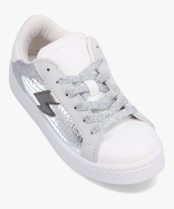 Baskets fille à détails pailletés et métallisés vue5 - GEMO (ENFANT) - GEMO