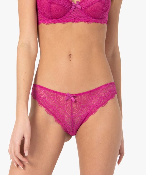 Culottes en dentelle et tulle femme (lot de 2) vue1 - GEMO(HOMWR FEM) - GEMO
