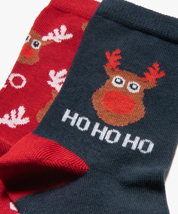 Chaussettes femme spéciales Noël (lot de 2) vue2 - GEMO(HOMWR FEM) - GEMO
