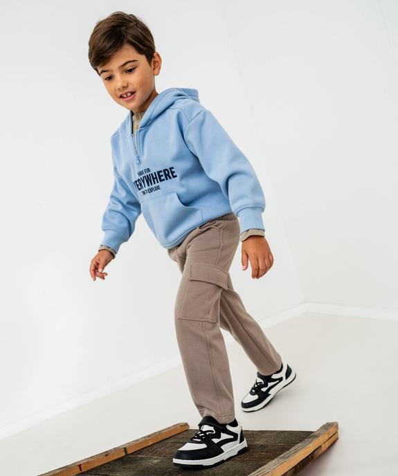 Pantalon de jogging chaud avec poches à rabat garçon vue5 - GEMO (ENFANT) - GEMO