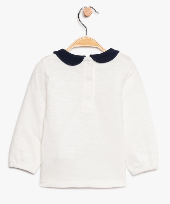 Tee-shirt bébé fille à col claudine - Lulu Castagnette vue2 - LULUCASTAGNETTE - GEMO