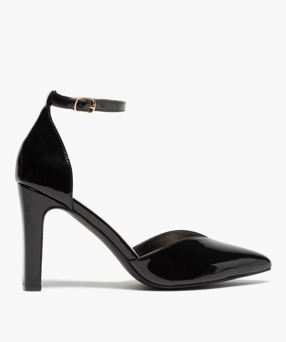 Escarpins femme vernis à talon haut et bout pointu vue1 - GEMO(URBAIN) - GEMO