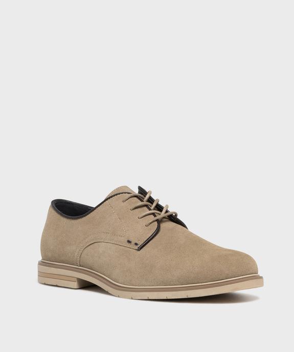 Derbies dessus suédine homme - Mario Baldano vue2 - MARIO BALDANO - GEMO