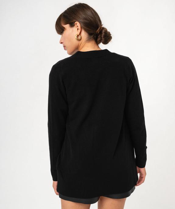 Gilet long porté ouvert femme vue3 - GEMO(FEMME PAP) - GEMO