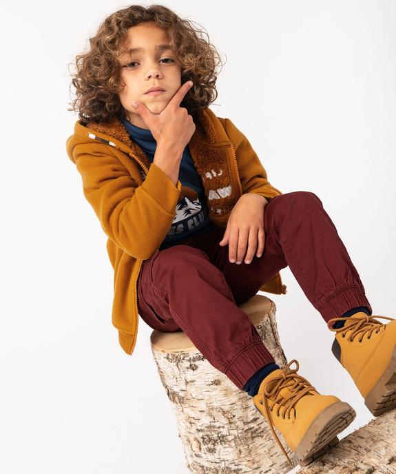 Pantalon cargo style jogger garçon vue6 - GEMO 4G GARCON - GEMO