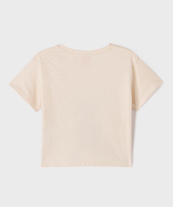 Tee-shirt manches courtes spécial Noël motif Stitch fille - Disney vue3 - LILO & STITCH - GEMO