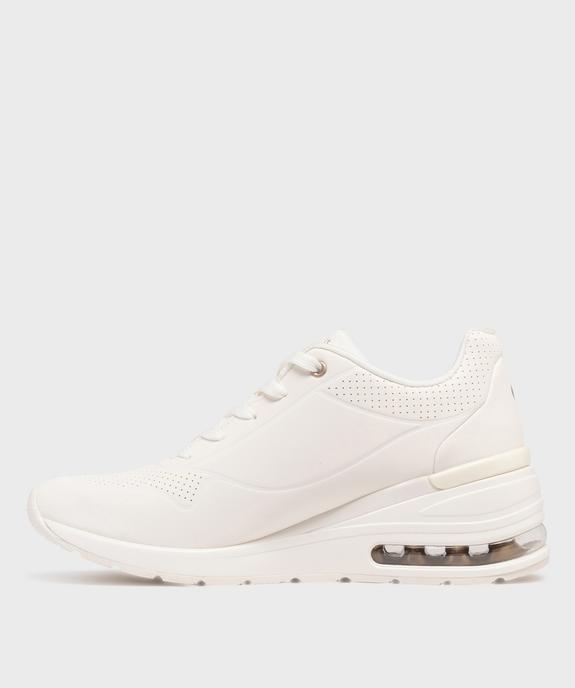 Baskets basses à talon compensé Elevated Air femme - Skechers vue3 - SKECHERS - GEMO