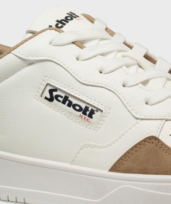 Baskets basses bicolores homme - Schott vue7 - SCHOTT - GEMO