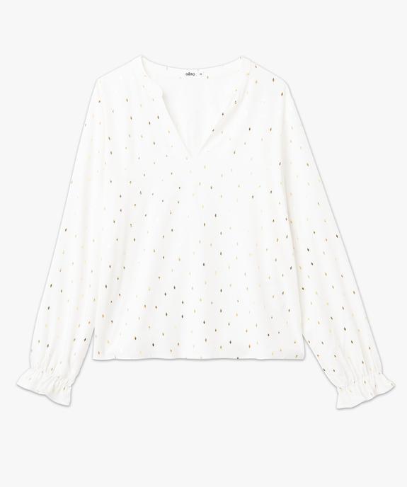 Blouse à manches longues à motifs pailletés femme vue4 - GEMO(FEMME PAP) - GEMO
