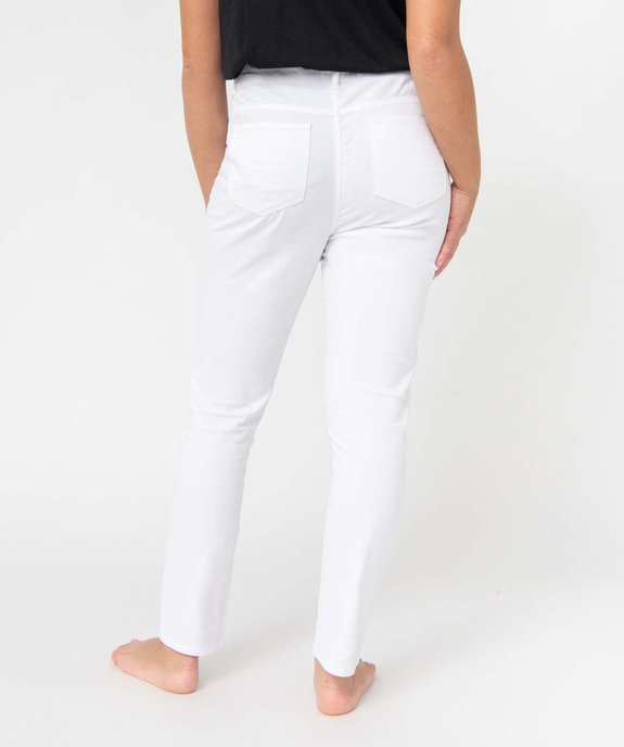 Pantalon femme en toile denim coupe Slim vue3 - GEMO 4G FEMME - GEMO