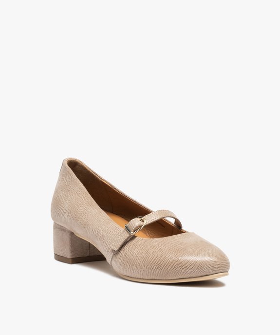 Escarpins femme à fine bride dessus cuir uni – Pierre Cardin D vue2 - PIERRE CARDIN D - GEMO