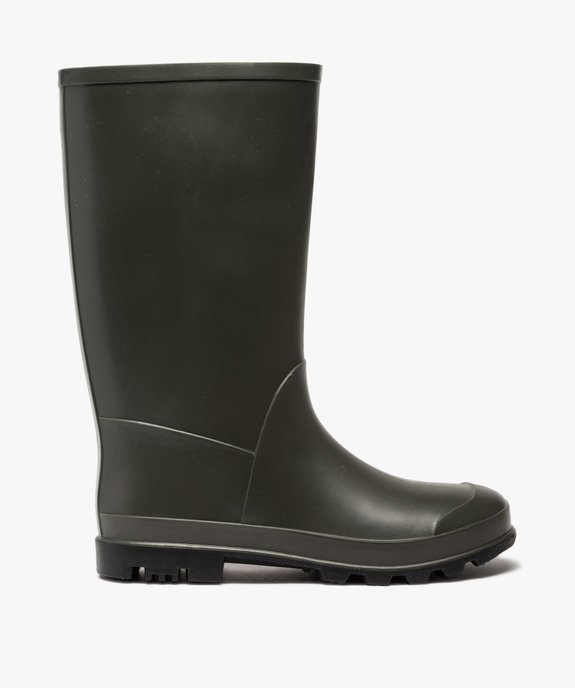 Bottes de pluie femme unies à semelle crantée vue1 - FOLLOW ME - GEMO