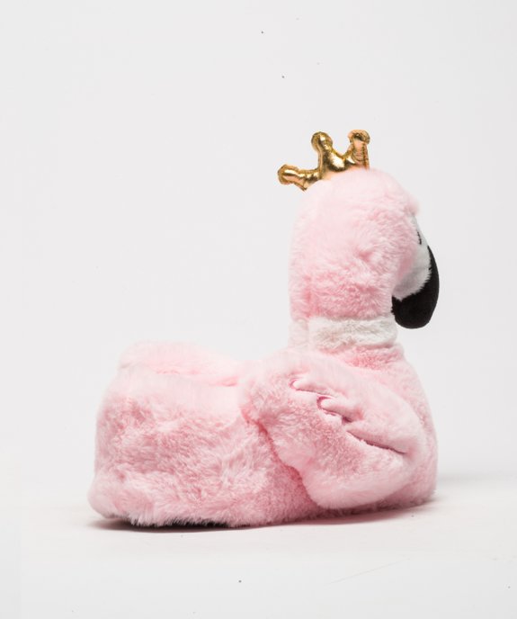 Chaussons femme en peluche en forme de cygne vue4 - GEMO(HOMWR FEM) - GEMO