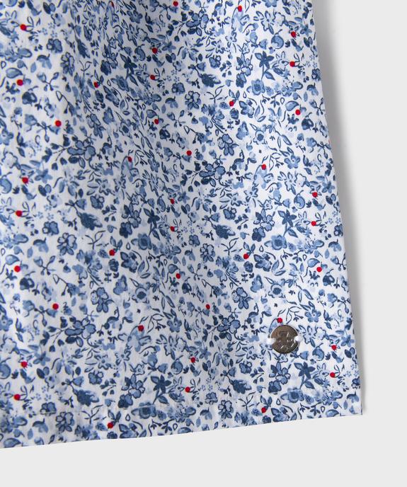 Robe bi-matières à manches courtes fille - LuluCastagnette vue3 - LULUCASTAGNETTE - GEMO