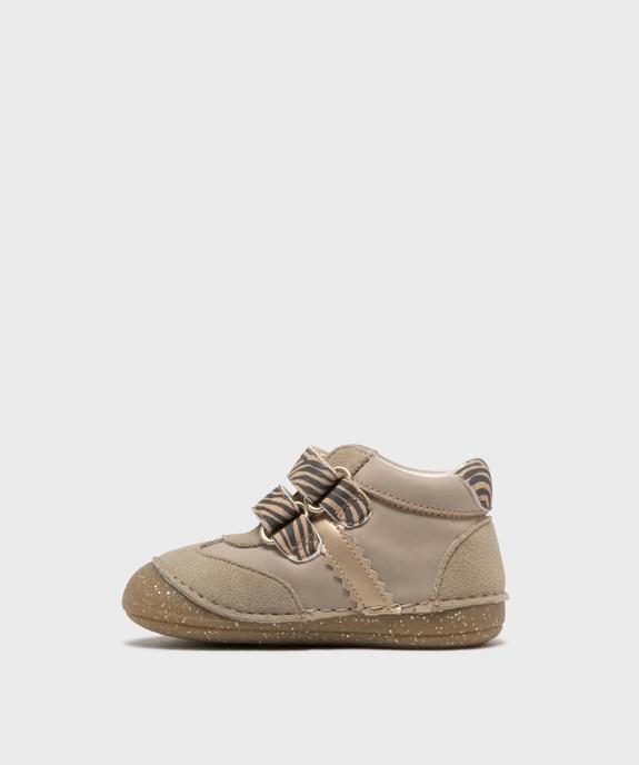 Chaussures de parc à motifs zébré bébé fille - Alma vue3 - ALMA - GEMO