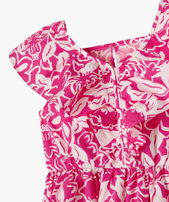 Robe à volants à motifs fleuris fille vue2 - GEMO (ENFANT) - GEMO