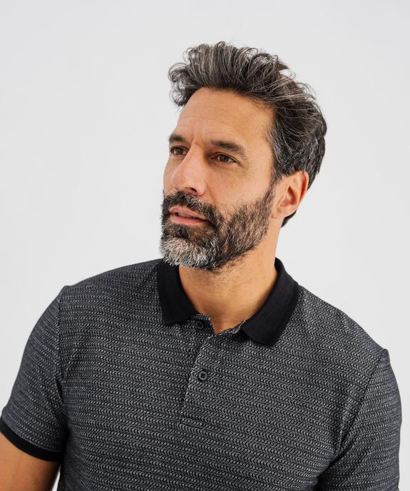 Polo manches courtes avec finitions fantaisie homme vue2 - GEMO (HOMME) - GEMO